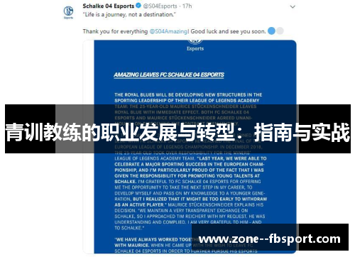 青训教练的职业发展与转型：指南与实战